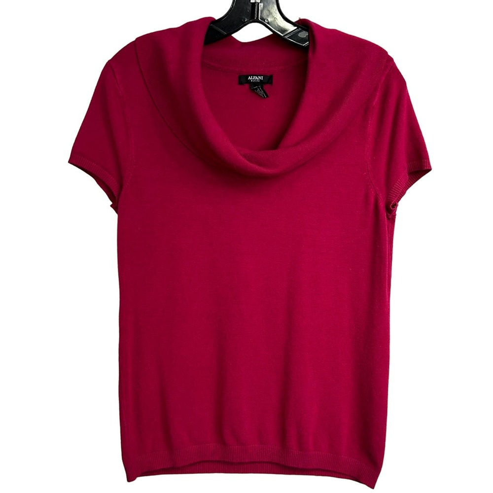 Alfani Vintage Knit Cowl Neck Top Women's Size Petite Medium